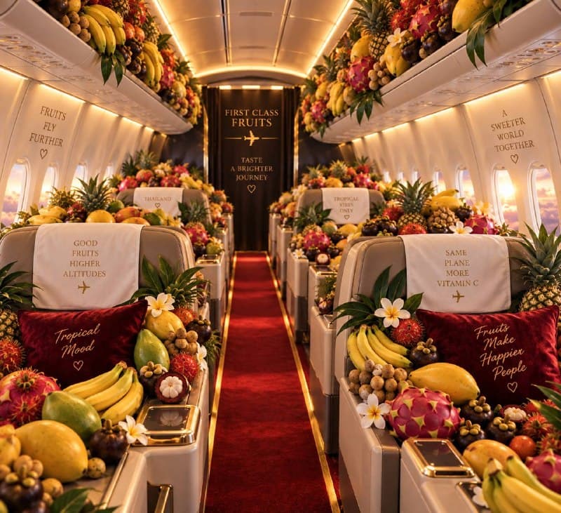 ไทยอนุญาตนำผลไม้สด 10 กก. ฟรีในกล่องพิเศษที่สนามบินบางแห่ง