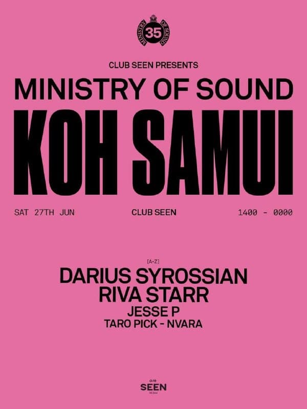 Ministry of Sound Brings Legendary Dance Party to Koh Samui Beach