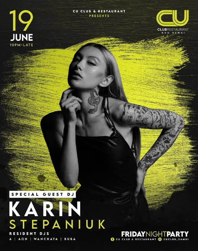 Friday Night Dance Party at CU Club with DJ Karin Stepaniuk