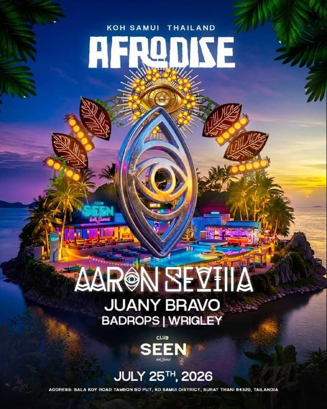 AFRODISE Brings Afro-House Vibes to Seen Beach Club on Koh Samui