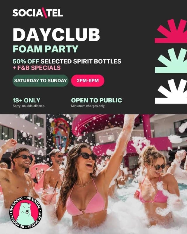 Sociatel Hosts Weekend Foam Party with Drinks Specials on Koh Samui