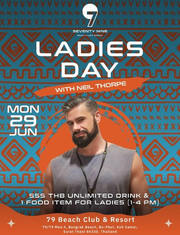 Neil Thorpe Spins at 79 Beach Club's Ladies Day on June 29