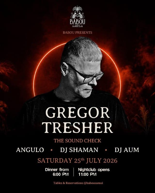 Gregor Tresher Brings Global Techno Vibes to Babou Samui Supper Club