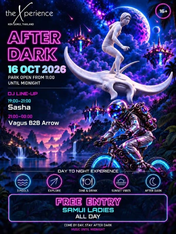 After Dark Party at The Xperience with DJs and Poolside Vibes